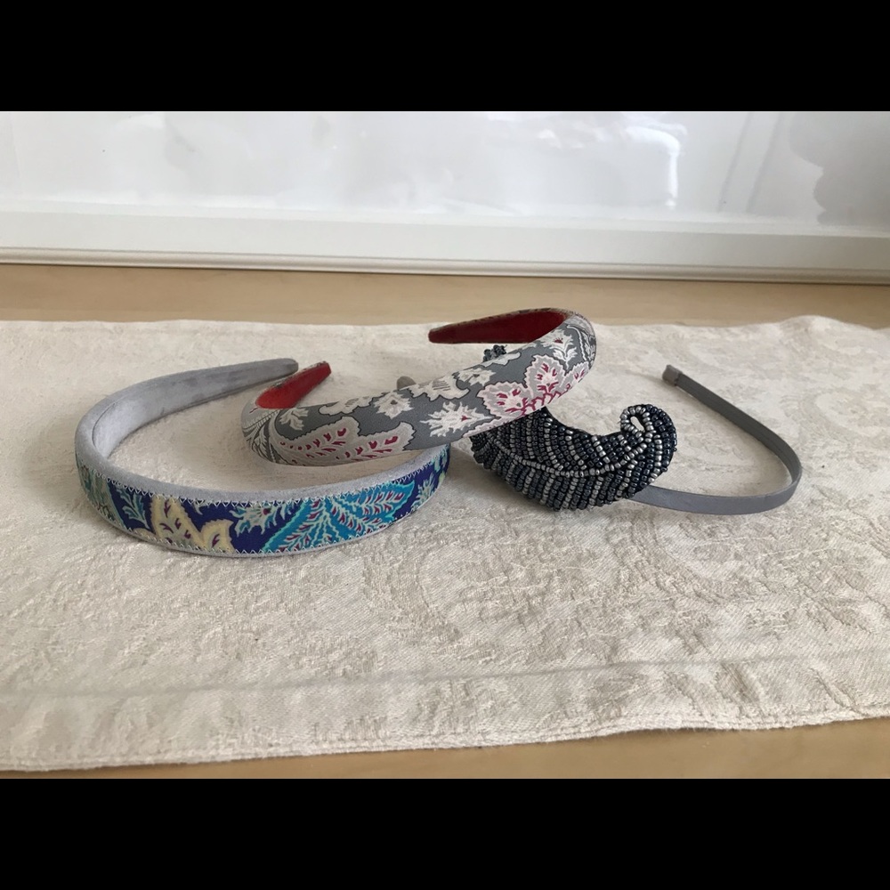 Three hairbands - two Etro, one Ann Taylor